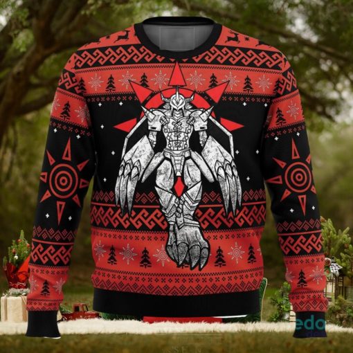 The Strongest Dragon Wargreymon Digimon 3D Ugly Christmas Sweater Christmas Gift Ideas Party Gift