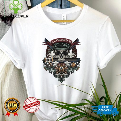 The Swordsman Skull Classic T shirt