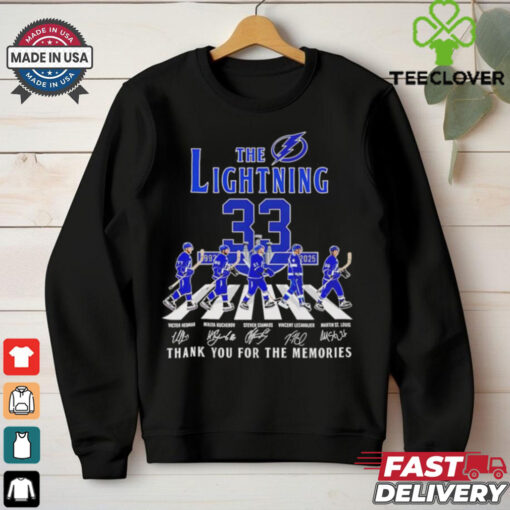 The Tampa Bay Lightning 33rd Anniversary 1992 2025 thank you shirt