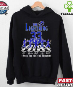 The Tampa Bay Lightning 33rd Anniversary 1992 2025 thank you shirt