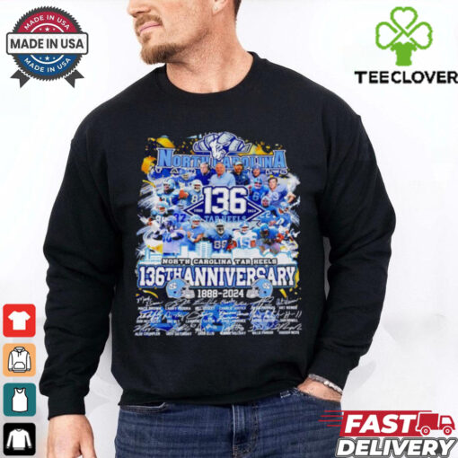 The Tar Heels 136th Anniversary 1888 2024 shirt