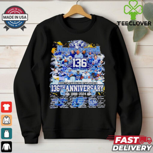 The Tar Heels 136th Anniversary 1888 2024 shirt