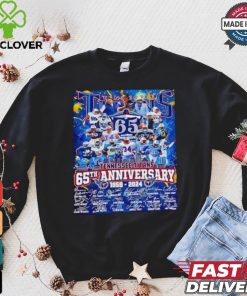 The Tennessee Titans 65th anniversary 1959 2024 signatures shirt