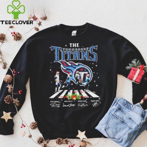 The Tennessee Titans Team Abbey Road Christmas Signatures Shirt