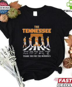 The Tennessee Volunteers thank you for the memories abbey road signatures shirt