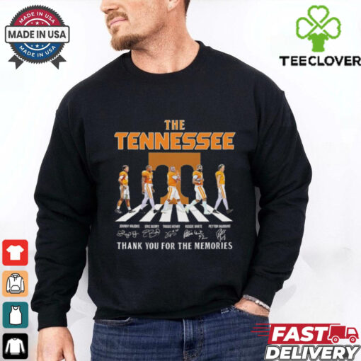 The Tennessee Volunteers thank you for the memories abbey road signatures shirt