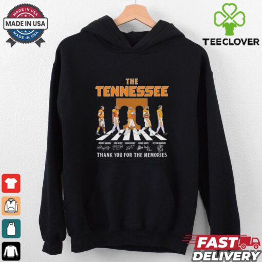 The Tennessee Volunteers thank you for the memories abbey road signatures shirt