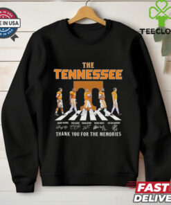The Tennessee Volunteers thank you for the memories abbey road signatures shirt