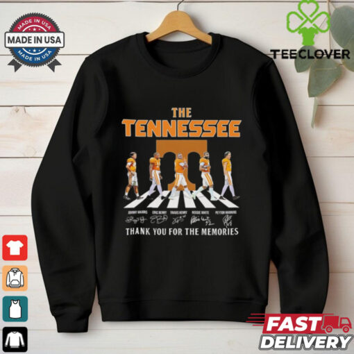 The Tennessee Volunteers thank you for the memories abbey road signatures shirt