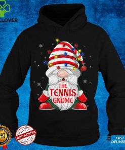 The Tennis Gnome Buffalo Plaid Christmas Tree Light T Shirt hoodie, sweater Shirt
