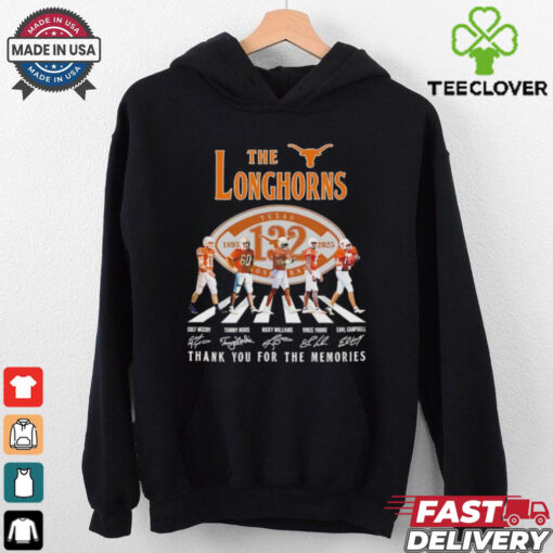 The Texas Longhorns 132nd Anniversary 1893 2025 abbey road signatures shirt