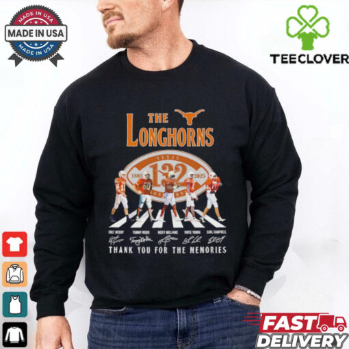 The Texas Longhorns 132nd Anniversary 1893 2025 abbey road signatures shirt