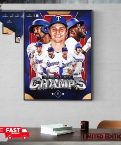 The Texas Rangers Are Going To The MLB 2023 World Series Clinched American League Champions Poster Canvas