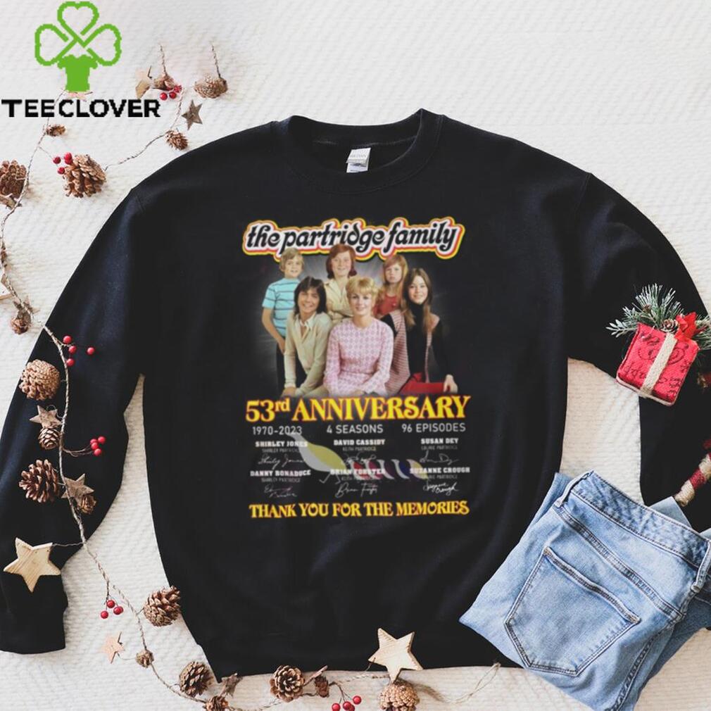 The The Partridge Family 53rd Anniversary Thank You For The Memories Shirt The The Partridge Family 53rd Anniversary Thank You For The Memories Shirt