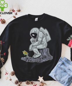 The Thinker Beside Flowers Vintage Nasa T Shirt