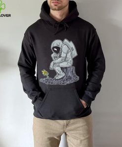 The Thinker Beside Flowers Vintage Nasa T Shirt