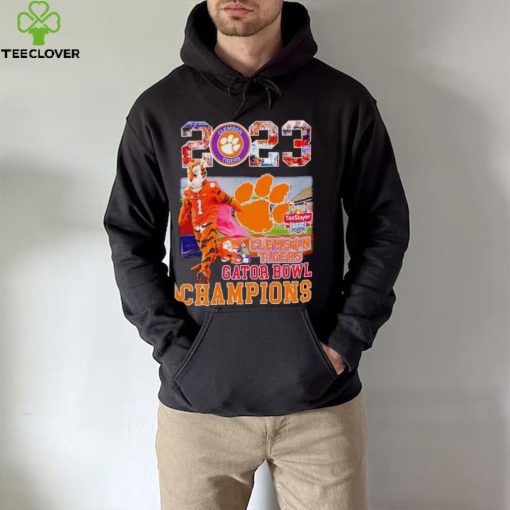 The Tiger mascot Clemson Tigers 2023 Gator Bowl Champions hoodie, sweater, longsleeve, shirt v-neck, t-shirt