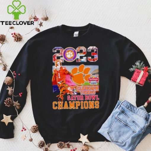 The Tiger mascot Clemson Tigers 2023 Gator Bowl Champions hoodie, sweater, longsleeve, shirt v-neck, t-shirt