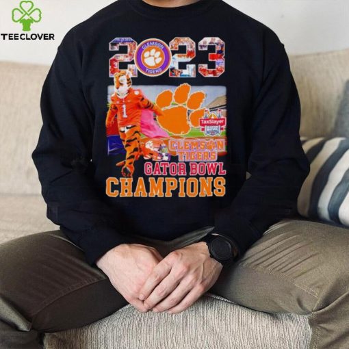 The Tiger mascot Clemson Tigers 2023 Gator Bowl Champions hoodie, sweater, longsleeve, shirt v-neck, t-shirt