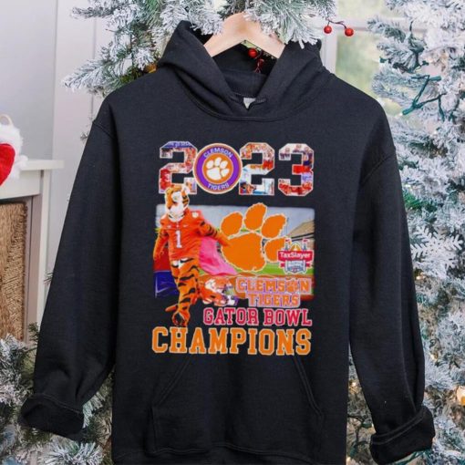 The Tiger mascot Clemson Tigers 2023 Gator Bowl Champions hoodie, sweater, longsleeve, shirt v-neck, t-shirt