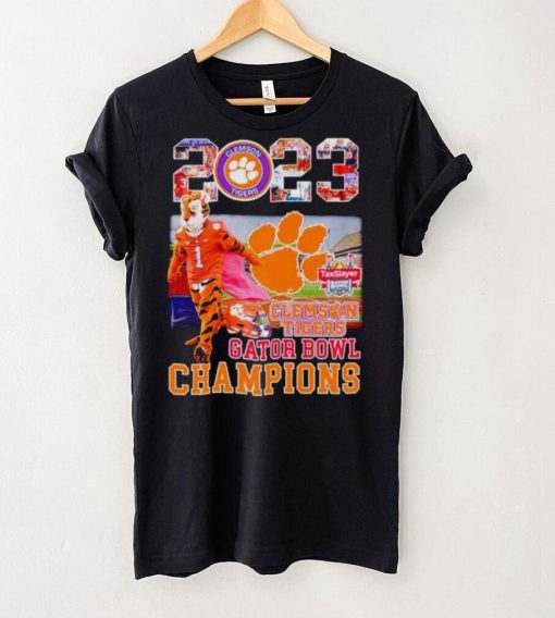 The Tiger mascot Clemson Tigers 2023 Gator Bowl Champions hoodie, sweater, longsleeve, shirt v-neck, t-shirt