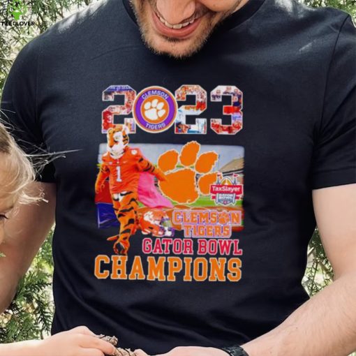 The Tiger mascot Clemson Tigers 2023 Gator Bowl Champions hoodie, sweater, longsleeve, shirt v-neck, t-shirt