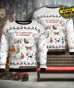 The Twelve Cats Of Christmas Christmas Ugly Sweater