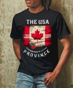 The USA Canada’s 11th Province Funny Canada Flag Funny Leaf Shirt