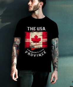 The USA Canada’s 11th Province Funny Canada Flag Funny Leaf Shirt