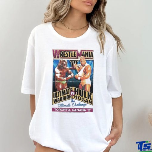 The Ultimate Warrior & Hulk Hogan Mad Engine WrestleMania VI The Ultimate Challenge T Shirt