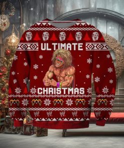 The Ultimate Warrior Knitting Pattern 3D Print Ugly Christmas Sweater Style Gift For Men Women
