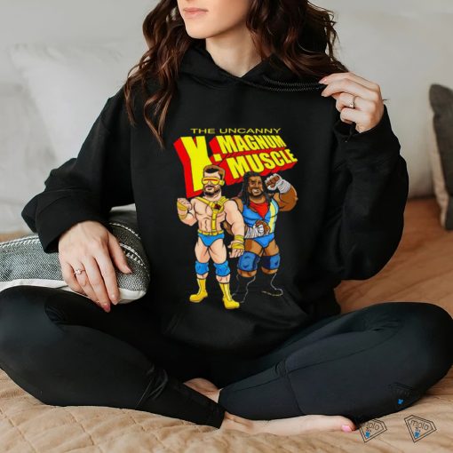 The Uncanny X Magnum Muscle cartoon shirt