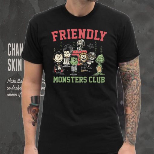 The Universal Monsters X Peanuts Friendly Monsters Club hoodie, sweater, longsleeve, shirt v-neck, t-shirt