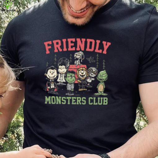 The Universal Monsters X Peanuts Friendly Monsters Club hoodie, sweater, longsleeve, shirt v-neck, t-shirt