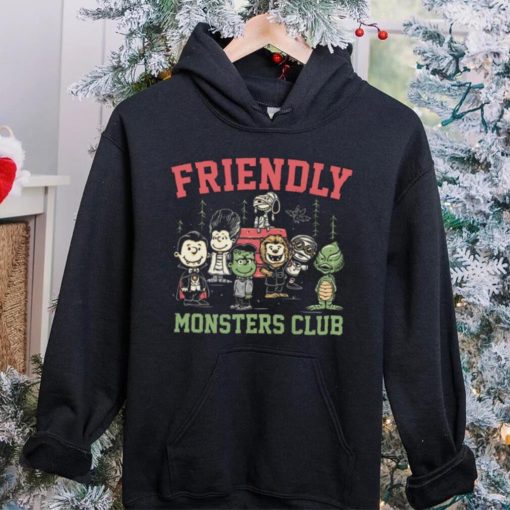 The Universal Monsters X Peanuts Friendly Monsters Club hoodie, sweater, longsleeve, shirt v-neck, t-shirt