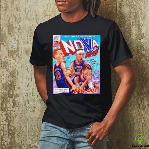 The Unstoppable Nova Boys Jalen Josh Donte ball out caricature poster shirt