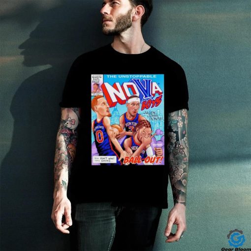 The Unstoppable Nova Boys Jalen Josh Donte ball out caricature poster shirt
