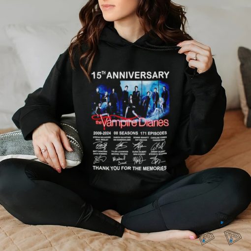 The Vampires Diaries Thank You For The Memories 15th Anniversary 2009 2024 Shirt