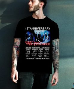 The Vampires Diaries Thank You For The Memories 15th Anniversary 2009 2024 Shirt