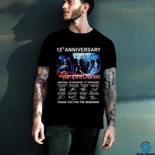 The Vampires Diaries Thank You For The Memories 15th Anniversary 2009 2024 Shirt