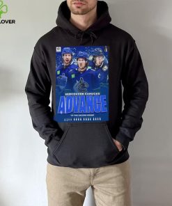 The Vancouver Canucks Advance To The Second Round 2024 Stanley Cup Playoffs T Shirt