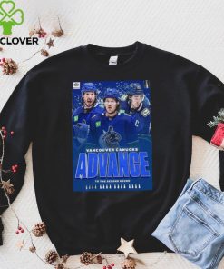 The Vancouver Canucks Advance To The Second Round 2024 Stanley Cup Playoffs T Shirt