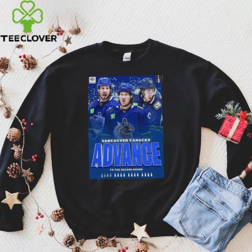 The Vancouver Canucks Advance To The Second Round 2024 Stanley Cup Playoffs T Shirt