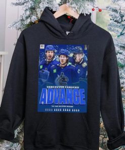 The Vancouver Canucks Advance To The Second Round 2024 Stanley Cup Playoffs T Shirt