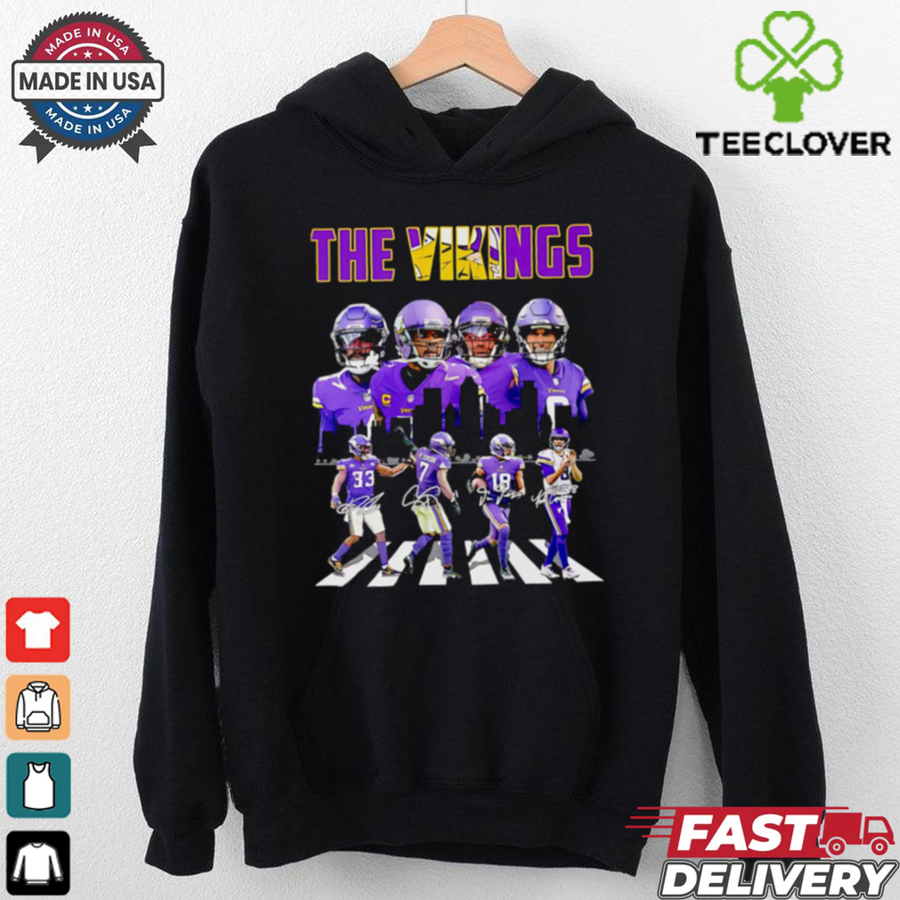 The Vikings Abbey Road player signatures shirt The Vikings Abbey Road player signatures shirt