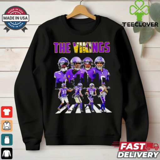 The Vikings Abbey Road player signatures shirt