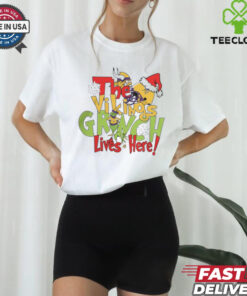 The Vikings Grinch Lives Here Christmas Shirt