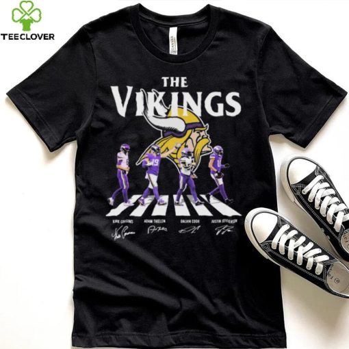 The Vikings Kirk Cousins Adam Thielen Dalvin Cook and Justin Jefferson Abbey Road Signatures T Shirt