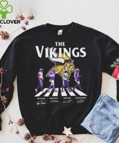 The Vikings Kirk Cousins Adam Thielen Dalvin Cook and Justin Jefferson Abbey Road Signatures T Shirt