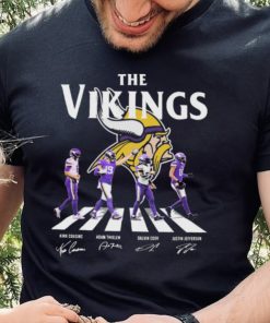 The Vikings Kirk Cousins Adam Thielen Dalvin Cook and Justin Jefferson Abbey Road Signatures T Shirt